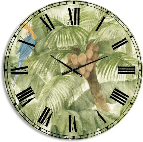Miniatura 28 de DesignQ Reloj de pared con diseño de vaca y vida campestre para el hogar, dormitorio, baño, oficina, sala de estar