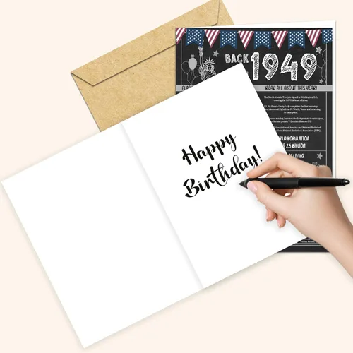 Miniatura 4 de Ideas de regalos de cumpleaños número 55 para hombres o mujeres. Tarjeta de felicitación gigante de Back In 1970. Suministros para decoración