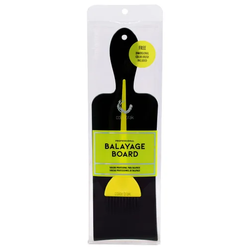 Miniatura 6 de Colortrak Juego de tabla y pinceles balayage, logra el aspecto de balayage, la tabla curva sigue la forma de la cabeza, lados texturizados y lisos