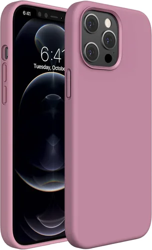 Miniatura 302 de Miracase Funda diseñada para iPhone 13, con protector de pantalla de vidrio templado, forro de microfibra suave antiarañazos, funda de goma