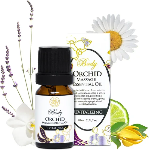 Mezcla de aceites esenciales 100% orgánicos para masajes, cuidado del hogar, aromaterapia, ingredientes naturales - orquídea, lavanda, bergamota,