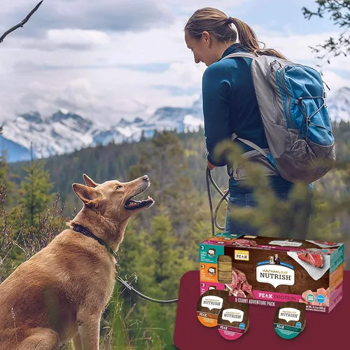 Miniatura 7 de Nutrish Peak Protein - Paquete variado de alimentos húmedos para perros, alto en proteínas, sin granos, tazas de 3.5 onzas (paquete de 9), 2