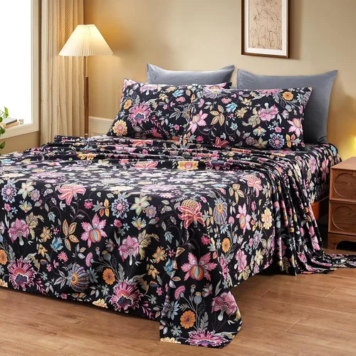Miniatura 18 de Bedlifes Galaxy Outer Space Juego de Sábanas, con temática de galaxia, 3 piezas, incluye sábana encimera, sábana bajera y 1 funda de almohada