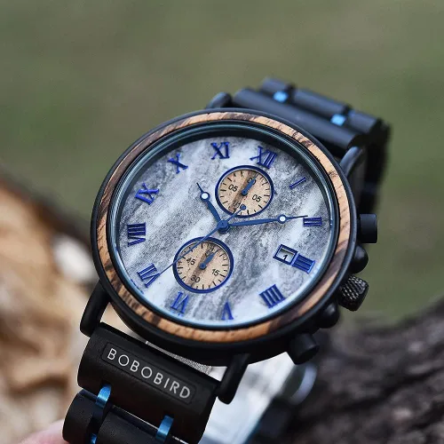 Miniatura 8 de 2win Relojes de madera grabados, regalos personalizados para hombres, marido, novio, mi prometido, novio, novio, novio, novio, novio, novio, novio