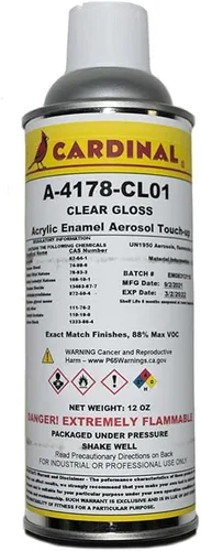 A4178 CL01 Pintura en aerosol de retoque con recubrimiento en polvo brillante transparente | Piezas de automóviles y reparación de revestimiento