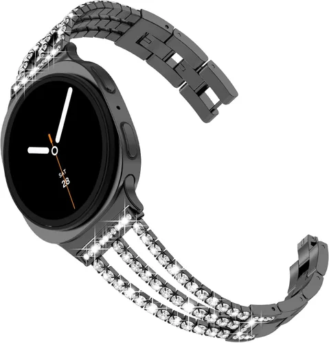 Miniatura 16 de FULLIFE Compatible with Samsung Galaxy Watch 7 6 5 4 FE Band 40mm 44mm for Women, Jewelry Metal Wristband Strap for Galaxy Watch 6 Classic 4 Classic