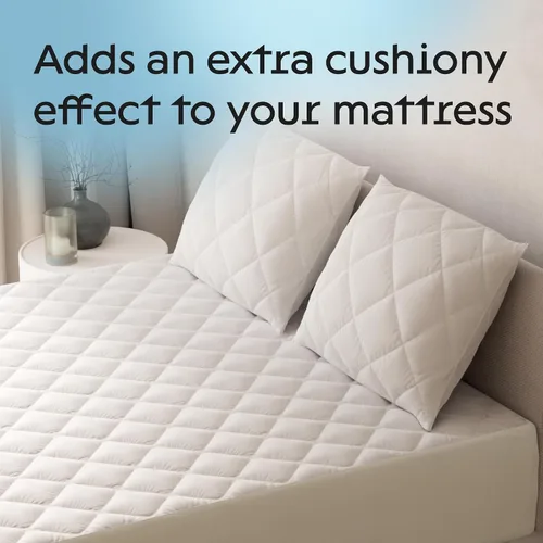 Miniatura 4 de Protector de colchón King de algodón 100% impermeable, protección de 360 grados contra derrames, manchas y accidentes para padres y dueños
