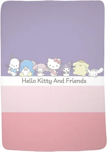 Miniatura 19 de Coleccionables Hello Kitty & Friends Ropa de cama Manta súper suave y acogedora, 62 in x 90 in, (Producto oficialmente licenciado) de Franco Hello