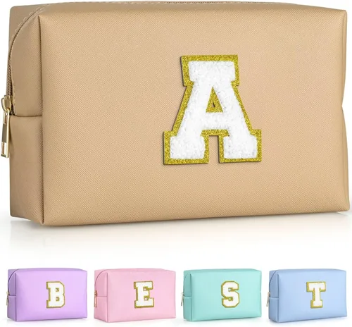 Miniatura 160 de TOPEAST - Bolso de maquillaje para mujer, G Blanco nacarado-rosa