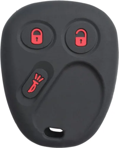 Miniatura 5 de 2 piezas de goma 3 botones protector de llavero remoto funda funda funda entrada sin llave para LHJO11 Chevrolet Chevy Sivlerado 1500 2500 Equinox