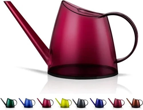 WhaleLife Regadera interior para plantas de bonsái de casa (1.4L, rojo)
