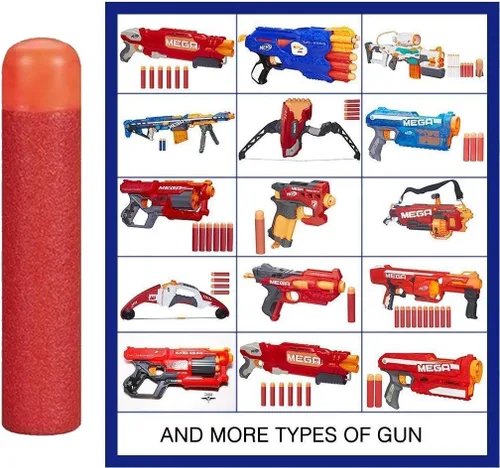 Miniatura 2 de Mega Dart Refill Pack 9.5CM Compatible with Nerf Mega Guns, Mega Pack Refill Bullets for N-Strike Mega Series Guns