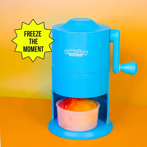 Miniatura 5 de Máquina de conos de nieve mini Hawaiian Shaved Ice - Ralladora de hielo portátil de mostrador sin base antideslizante - Sin necesidad