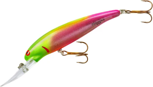 Miniatura 55 de Bomber Señuelos Long A Slender Minnow Jerbait Señuelo de Pesca a rayas (Baby Striper)