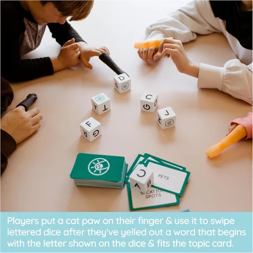 Miniatura 4 de Spin Master Games, SolidRoots Cat-a-gories, juego de dados de aprendizaje de vocabulario, diversión para la noche de juego familiar, 2-4 jugadores