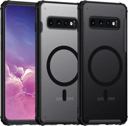 Miniatura 24 de TIANNIUKE Funda Magnética para Samsung Galaxy S21 5G, Mate Translúcida Anti-Huellas Dactilares, Compatible con MagSafe, Ajuste Delgado a Prueba
