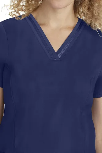 Miniatura 5 de Healing Hands Scrubs Top 3 bolsillos con cuello en V 2278 Jasmin para mujer, Azul (Aqua Mist)