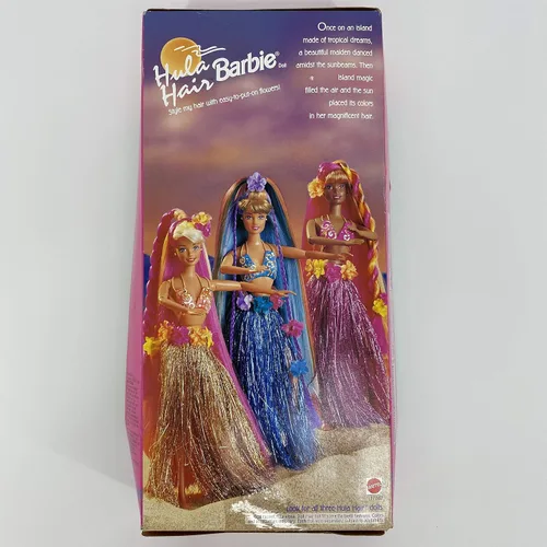 Miniatura 4 de Cabello Hula rosa y dorado Barbie