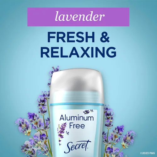 Miniatura 8 de Secret Desodorante sin aluminio para mujeres, protección contra olores de 48 horas, ingredientes derivados naturalmente, libre de parabenos
