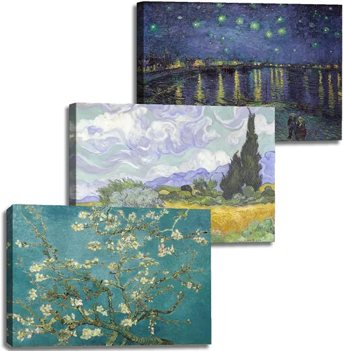 Miniatura 8 de Impression Paintings de Claude Monet - Lienzo de reproducción de arte giclée para pared, para comedor, dormitorio, cocina, baño, decoración