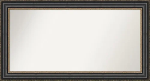 Miniatura 165 de Amanti Art Espejo personalizado, espejo de baño negro puente, espejo de pared o espejo de tocador de baño sobre el fregadero (26 x 26 pulgadas)
