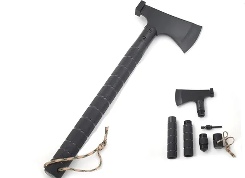 Snake Eye Tactical Hacha de supervivencia plegable portátil para acampar, kit de supervivencia con hacha de hacha de hacha táctica para senderismo