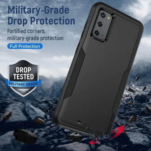 Miniatura 6 de para Galaxy S20 Funda, con protector de pantalla [Probada a caídas de grado militar] Funda protectora resistente y dura para Samsung Galaxy S20