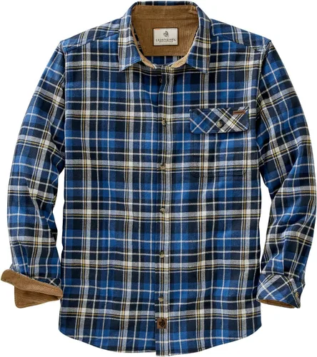 Miniatura 14 de Legendary Whitetails Camisa de franela de manga larga con botones para hombre, 100% algodón