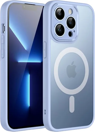 Miniatura 29 de JETech Funda magnética para iPhone 13 de 6.1 pulgadas, compatible con MagSafe, translúcida mate, delgada, a prueba de golpes, color negro