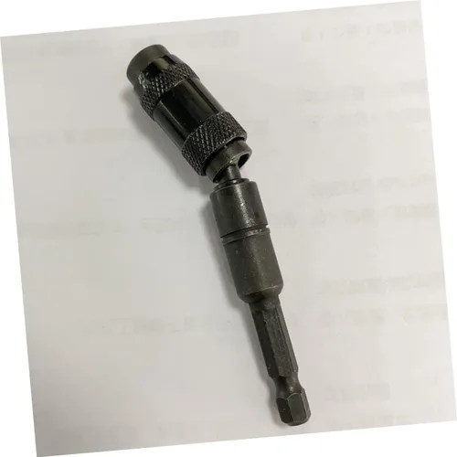 Miniatura 2 de TEHAUX Soporte de punta de poste magnético universal para broca de broca, soporte magnético para brocas, eje de extensión de broca, acero cromado