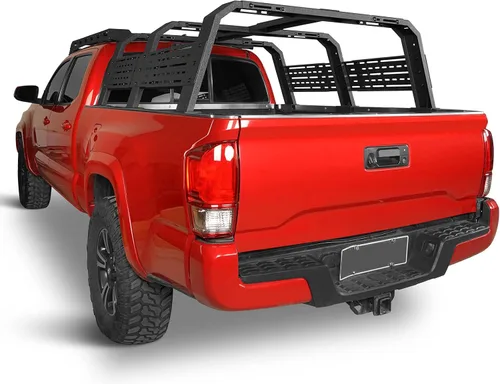 Miniatura 4 de Hooke Road - Portaequipaje de plataforma de 18.8" de alto para camiones de tamaño completo con rieles de cama - Compatible con Toyota 07-23 Tundra