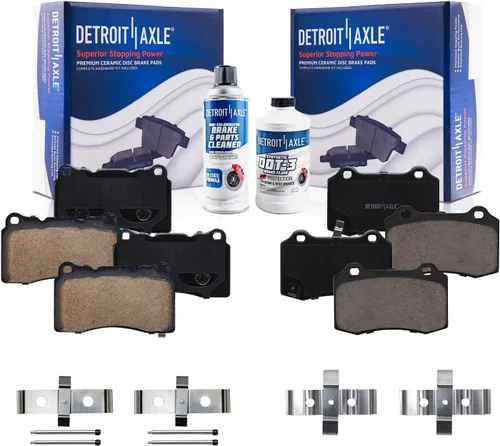 Miniatura 141 de Detroit Axle - Pastillas de freno traseras para Mercedes-Benz C230 C240 C280 C320 C350 CLK320 CLK350 CLK430 E300 E320 E420 E430 SLK350, pastillas