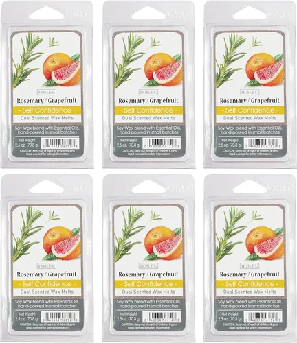 Miniatura 6 de Hosley Cubitos de cera perfumada de pan de nuez de plátano, juego de 6 a 2.5 onzas cada uno, vertidos a mano con aceites esenciales, compra al por
