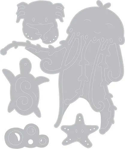 Miniatura 2 de Sizzix Under the Sea Dies, Multicolor