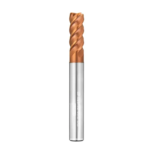 Miniatura 8 de Tools GSH Carburo Square End Mill, revestimiento ZrN, Fresa cuadrada para acero de aleación media, acero inoxidable, acero de dureza, mecanizado