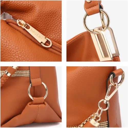 Miniatura 5 de Dasein Purses for Women Vegan Leather Handbags Rhinestones Hobo Bags Tote Purse Shoulder Bag Ladies Handbag