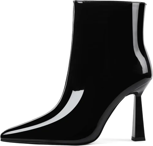 Miniatura 2 de vivianly Classic Women Ankle Boots Pointed Toe Mid-Calf Stiletto High Heeled Booties