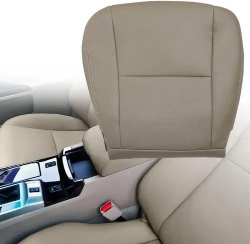 Funda de asiento de repuesto de cuero no perforado para parte inferior del lado del conductor, compatible con Toyota Tundra Based, SR5, Limited 2005