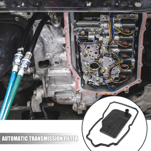 Miniatura 2 de X AUTOHAUX Kit de juntas de cárter de aceite de filtro de transmisión automática para Mercedes-Benz W221 W219 722.9 2202770695 2202770395 2212770095