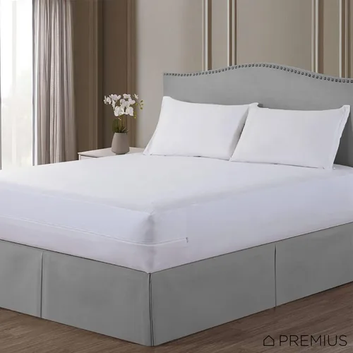 Miniatura 4 de Funda protectora de colchón impermeable para cama King con cremallera, protector de bolsillo extra profundo de 16 pulgadas, transpirable