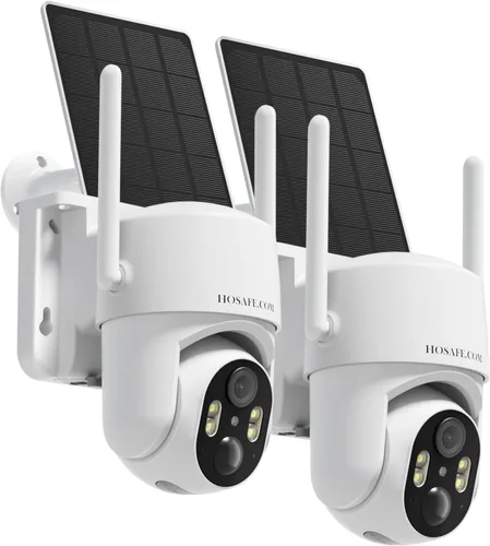 Miniatura 11 de Cámaras de seguridad solares inalámbricas para exteriores, cámaras remotas PTZ de 360° para seguridad del hogar alimentadas por energía solar