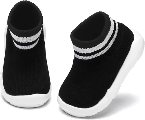 Engtoy Baby Sock Shoes Baby Walking Shoes Infant Non-Slip Breathable Slippers with Soft Rubber Sole Baby Boys Girls Slip On Sneakers