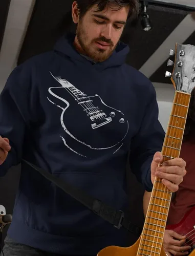 Miniatura 2 de Sudaderas con capucha de guitarra para hombre, regalos novedosos para músicos, suéteres de guitarrista