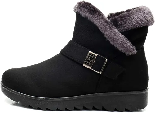Miniatura 3 de DADAWEN - Botas de nieve con cierre lateral, para invierno.