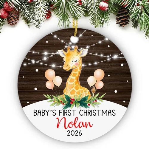 Miniatura 23 de Adorno personalizado de segunda Navidad de pingüino bebé 2026, regalo de decoración de pingüino bebé para bebés recién nacidos, nombre personalizado