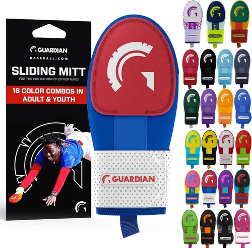 Miniatura 23 de Guante deslizante Guardian Baseball - Tallas para jóvenes y adultos - Guante deslizante para béisbol - Correa de compresión elástica