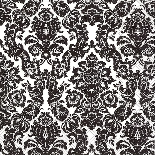 Miniatura 11 de Boston International BF797097 - Servilletas de papel para buffet IHR de toalla de invitado, 8.5" x 4.5", Blanco Palacio/Negro