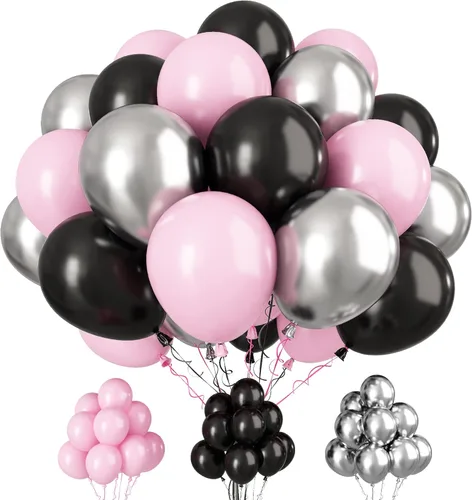 Miniatura 23 de Paready Globos de Frozen, 60 Piezas Globos de 12 Pulgadas Morado Azul Blancos y de Confeti de Nieve de Látex para Niñas Suministros de Fiesta Morado