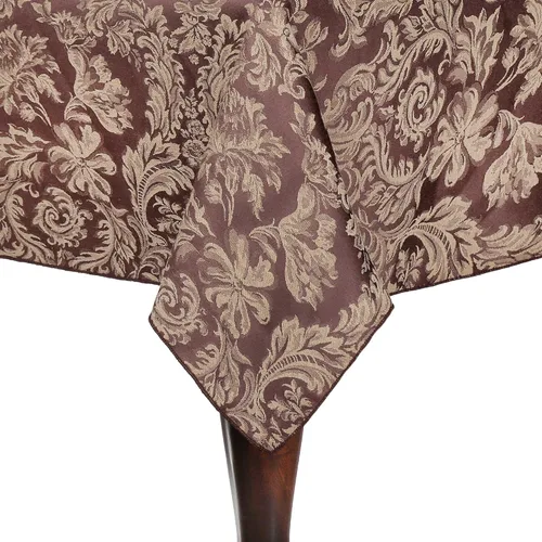 Miniatura 14 de Ultimate Textile Miranda 48 x 72-Inch Rectangular Damask Tablecloth Black
