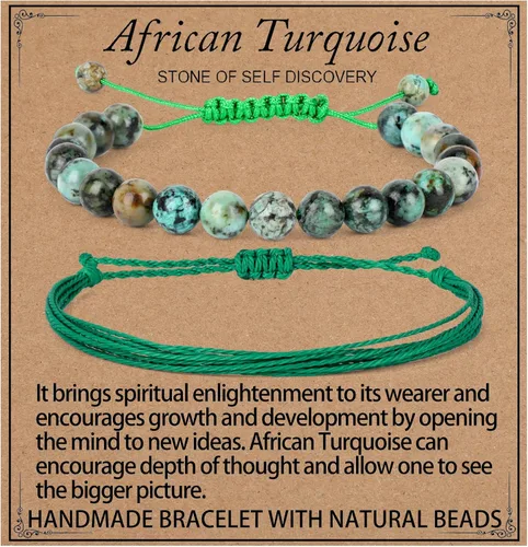 Miniatura 34 de LPBeads Pulsera de piedra natural hecha a mano de tamaño ajustable